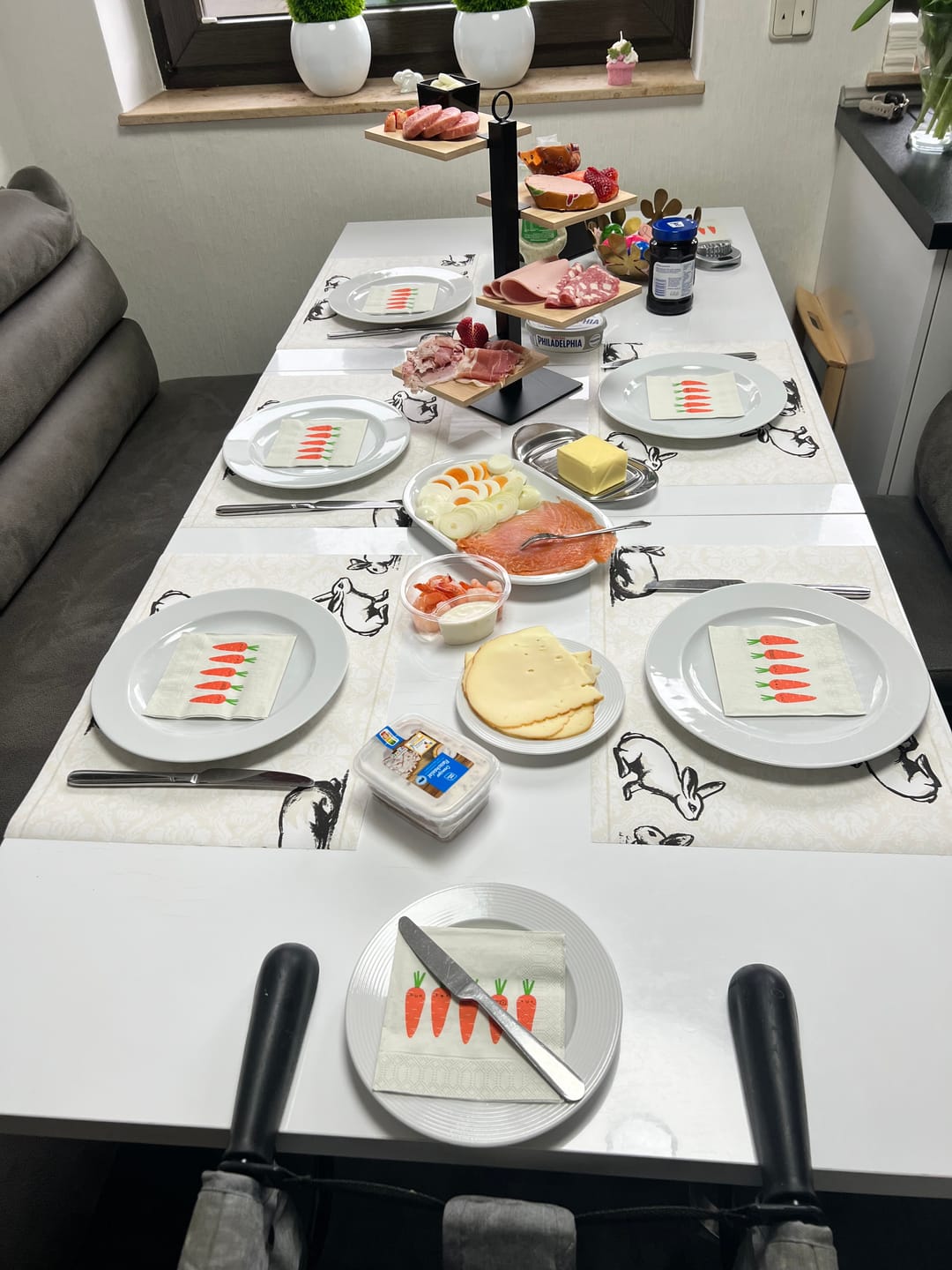 Customer photo review of Cookinglife Etagere 4 Laags / Serveertoren + Schaaltje - Zwart Metaal