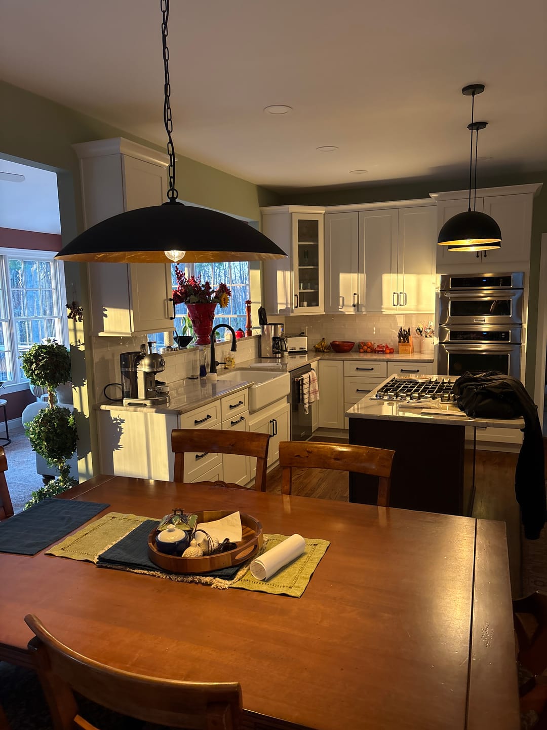 Customer photo review of Vintage Oversized Flat Dome Metal Pendant Light