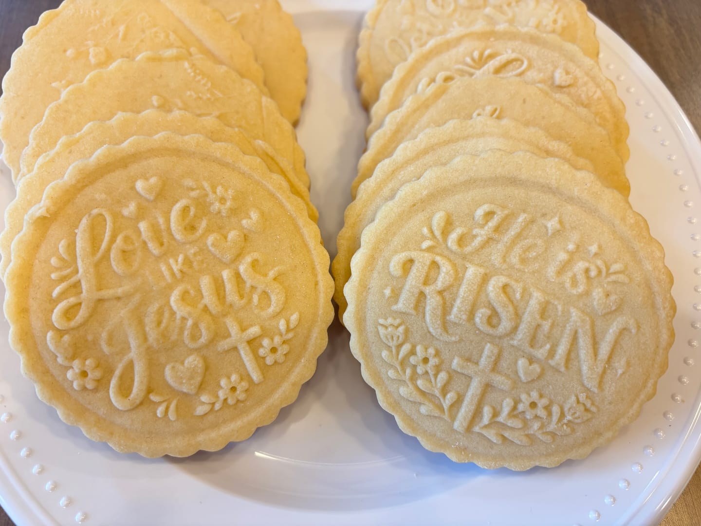 Customer photo review of Embossed Easter Cookie Stamp - Love Like Jesus
