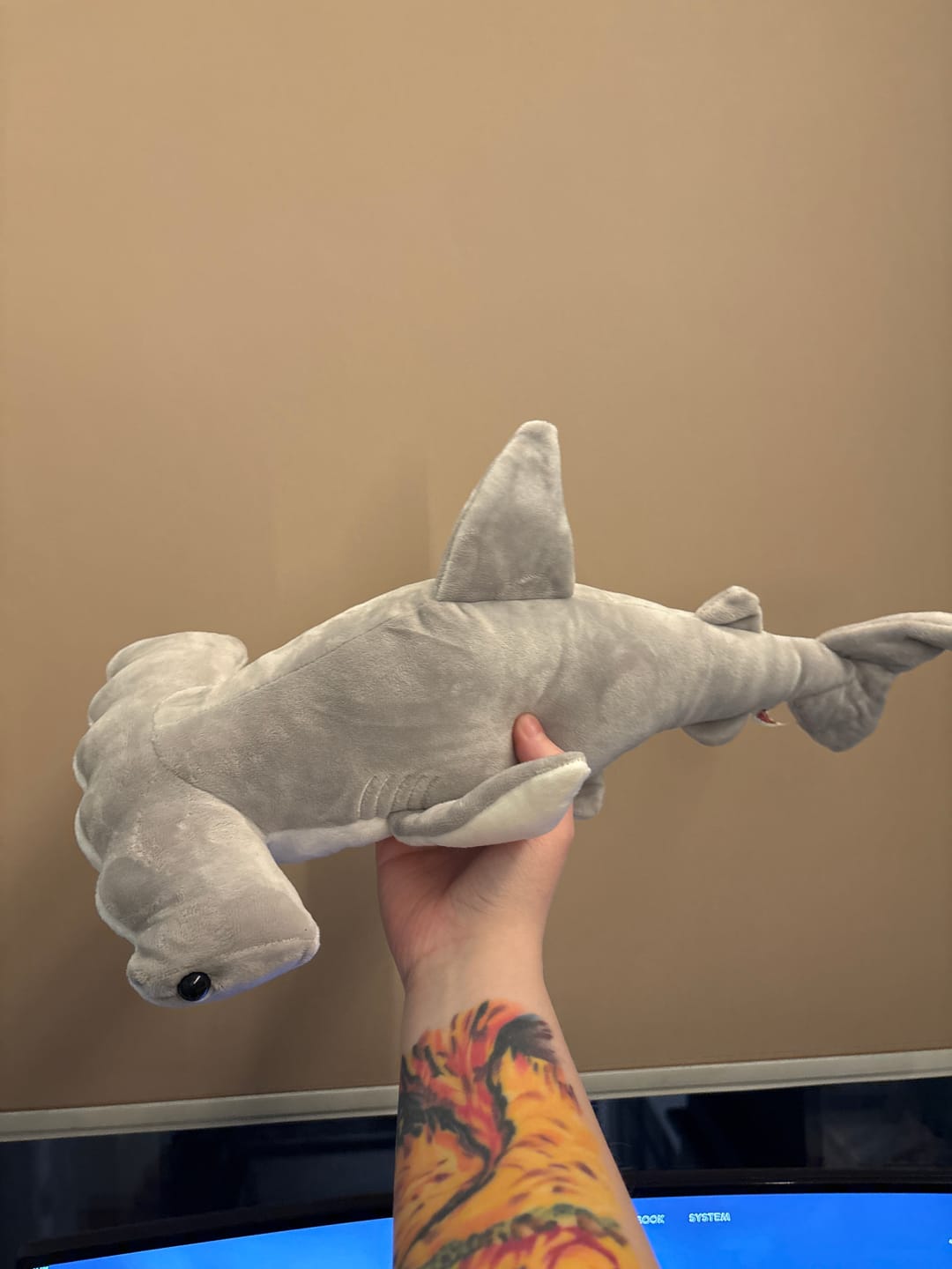 Customer photo review of Hammerhead Shark Soft Stuffed Plush Toy