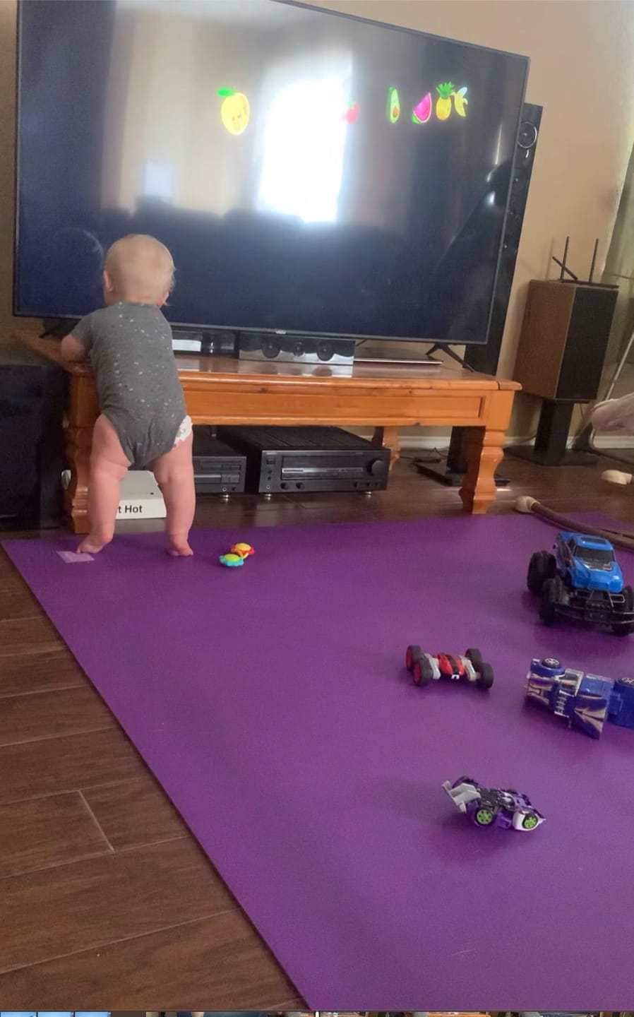 Customer photo review of GXMMAT Large Exercise Mat 6'x4'