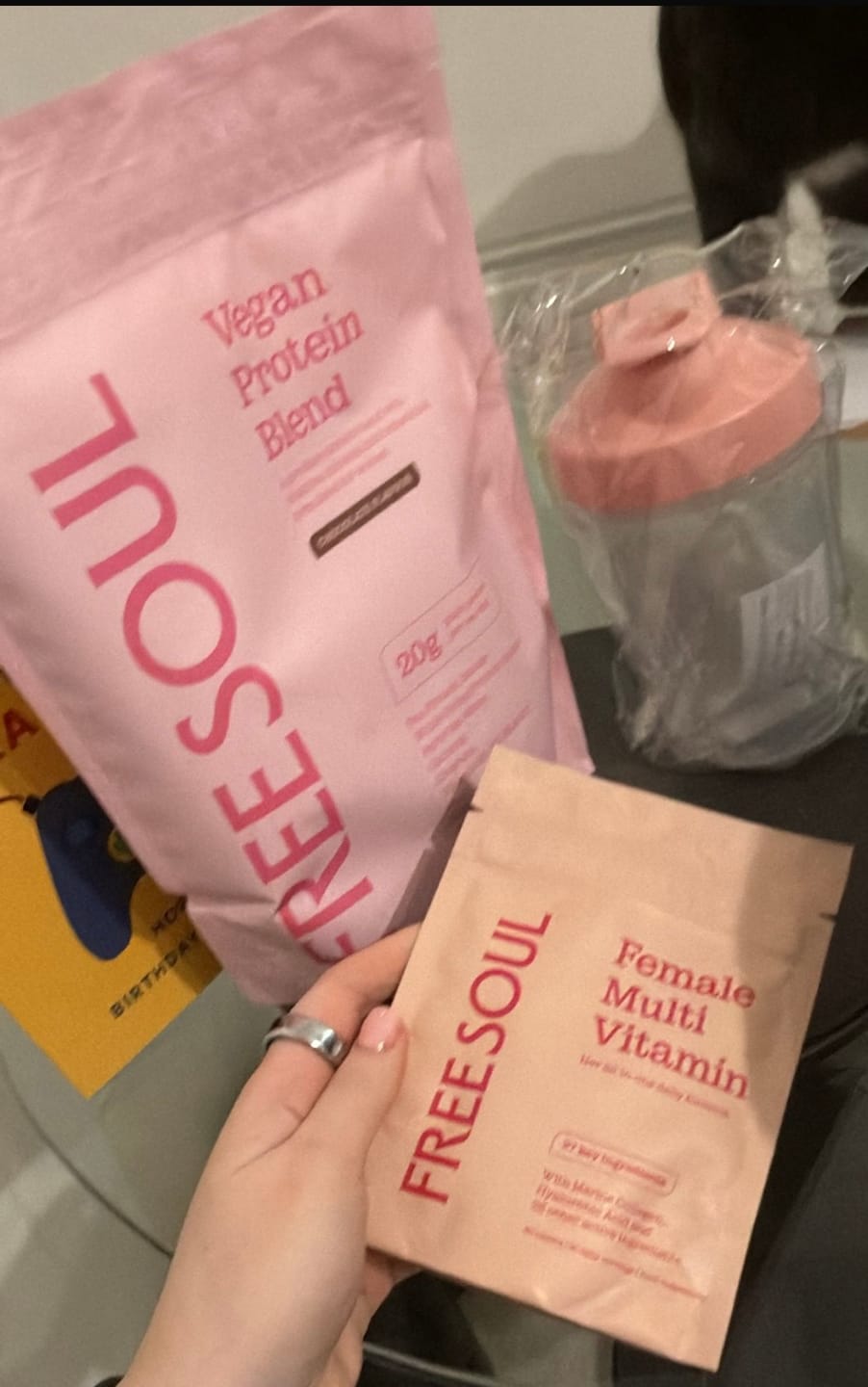 Customer photo review of Vegan Protein Blend
