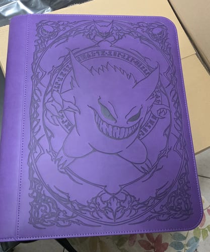 Customer photo review of Purple Evil - Toploader Trading Card Binder