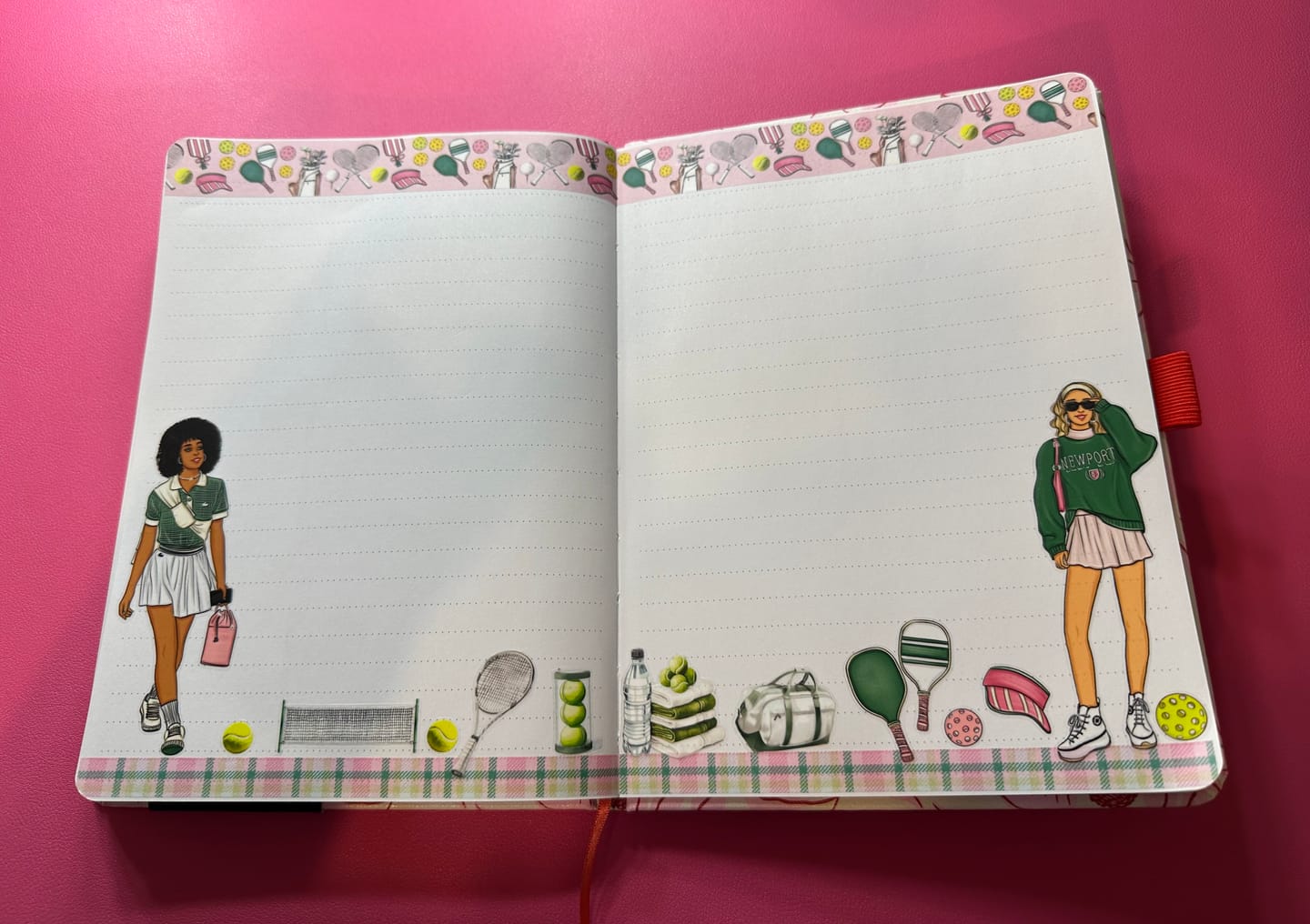 Customer photo review of Country Club Pre-cut PET Tape + Washi Box Set