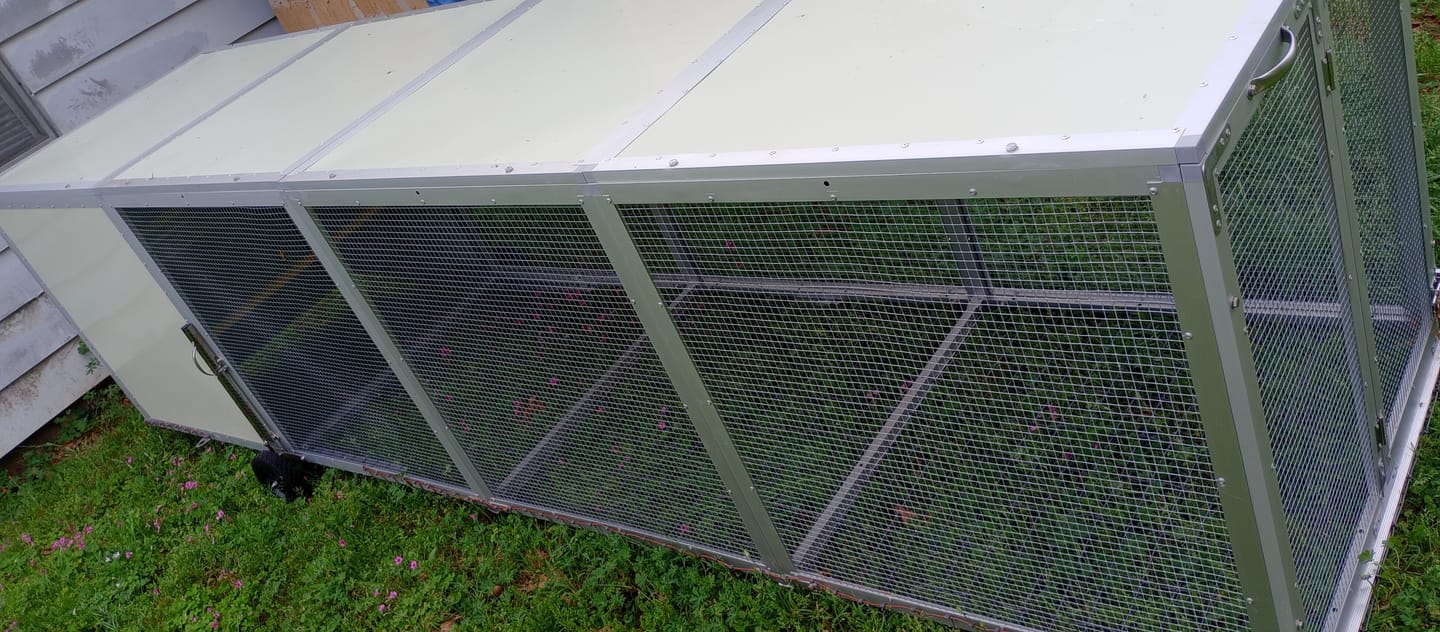Customer photo review of Mobile Chicken Coop / Chicken Tractor