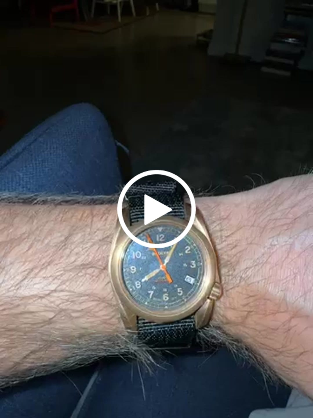 Customer video review of VOYAGER - 100M Waterproof Bronze Automatic Field Watch | Black