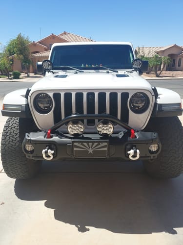 Customer photo review of Jeep Wrangler JK/JL/JT Front Shackle Tab Kit (Rated 10,000-lbs Tensial Strength Tow Point)
