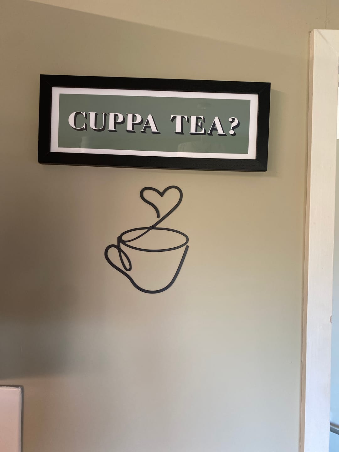 Customer photo review of CUPPA TEA Framed Print