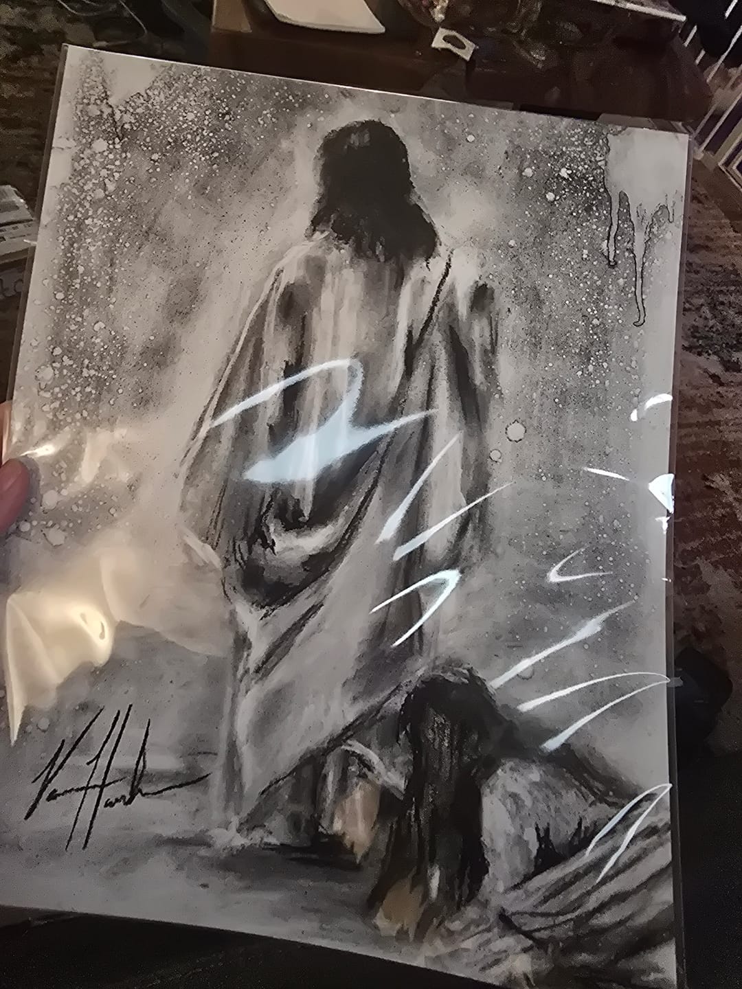 Customer photo review of Jesus Healer (Sketch)
