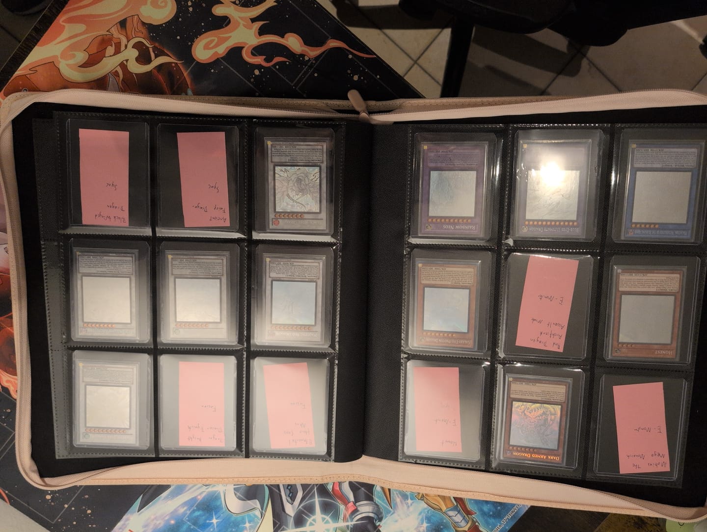 Customer photo review of Cherry Blossom - Toploader Trading Card Binder