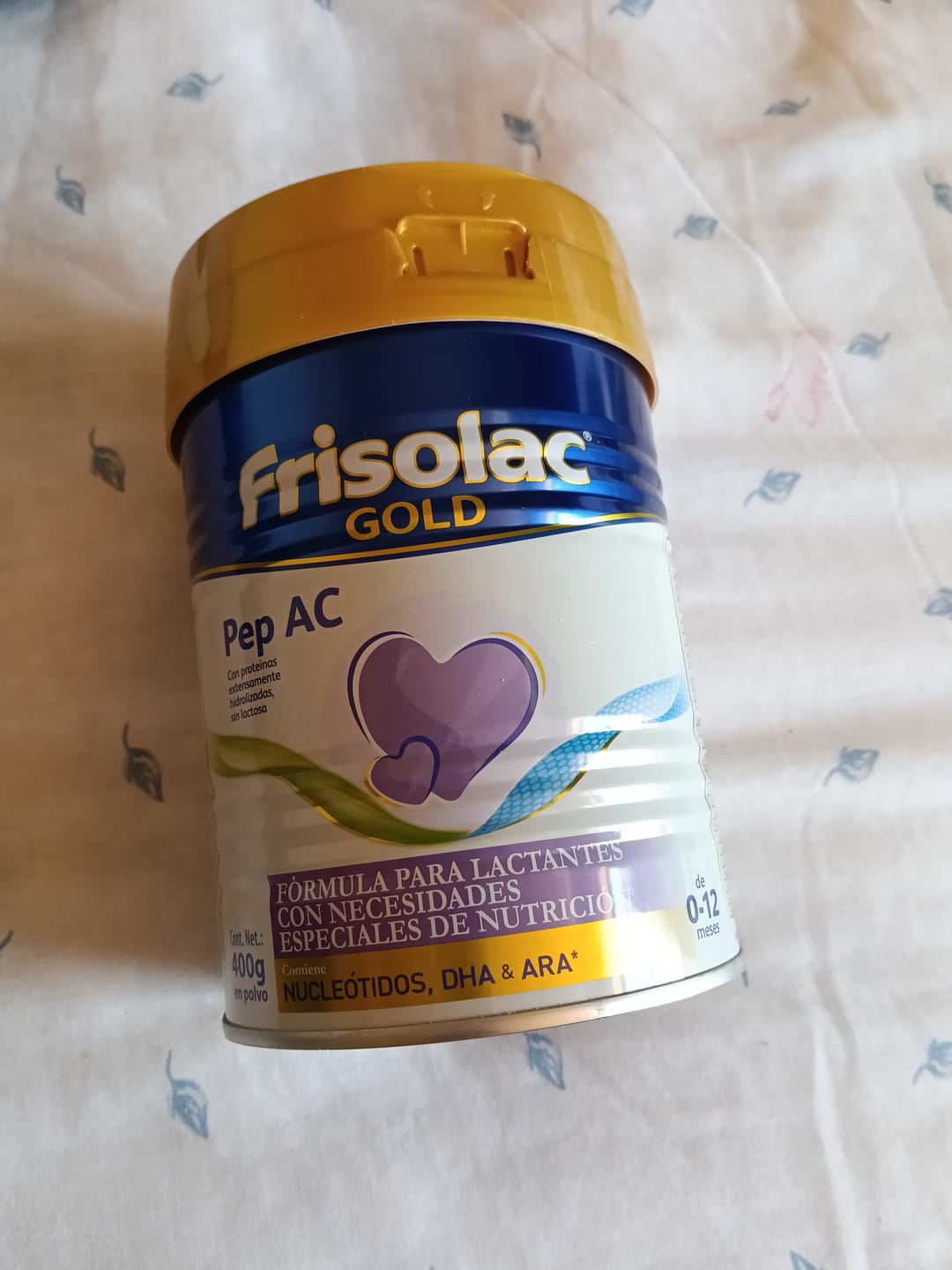 Customer photo review of Frisolac Gold Pep A C (0 A 12 Meses) Pack Con 800 Gr