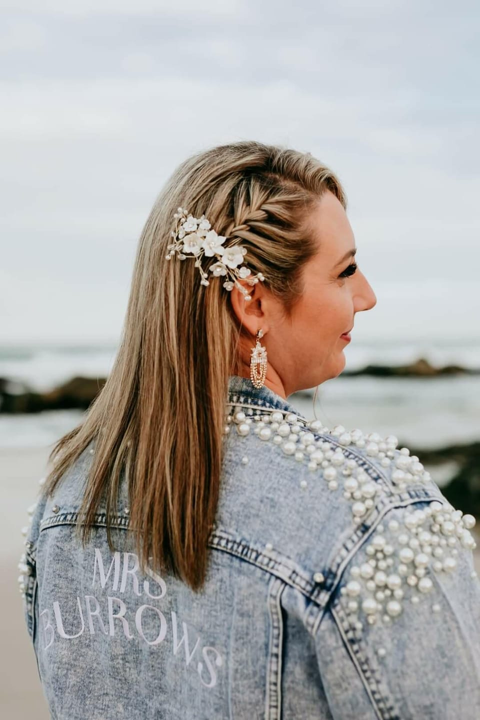 Customer photo review of Bridal Denim Jacket