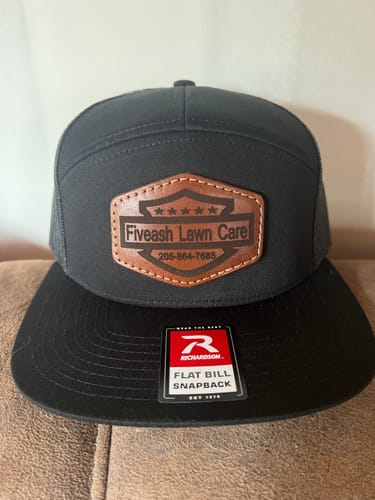 Customer photo review of Richardson 168 7-Panel Leather Patch Hat