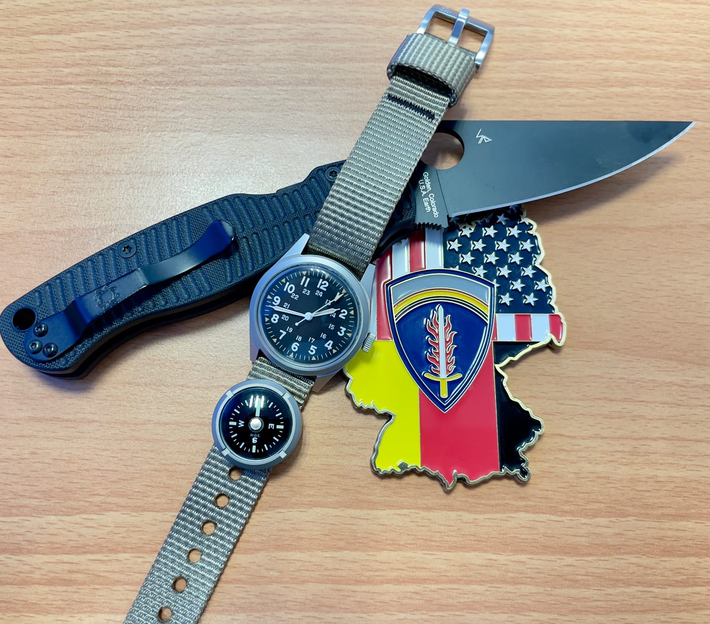 Customer photo review of W.O.E. Submersible Wrist Compass 2.0