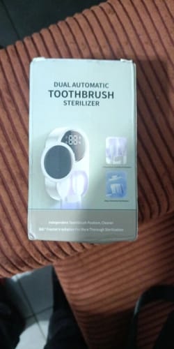 Customer photo review of Disinfecting Toothbrush Holder