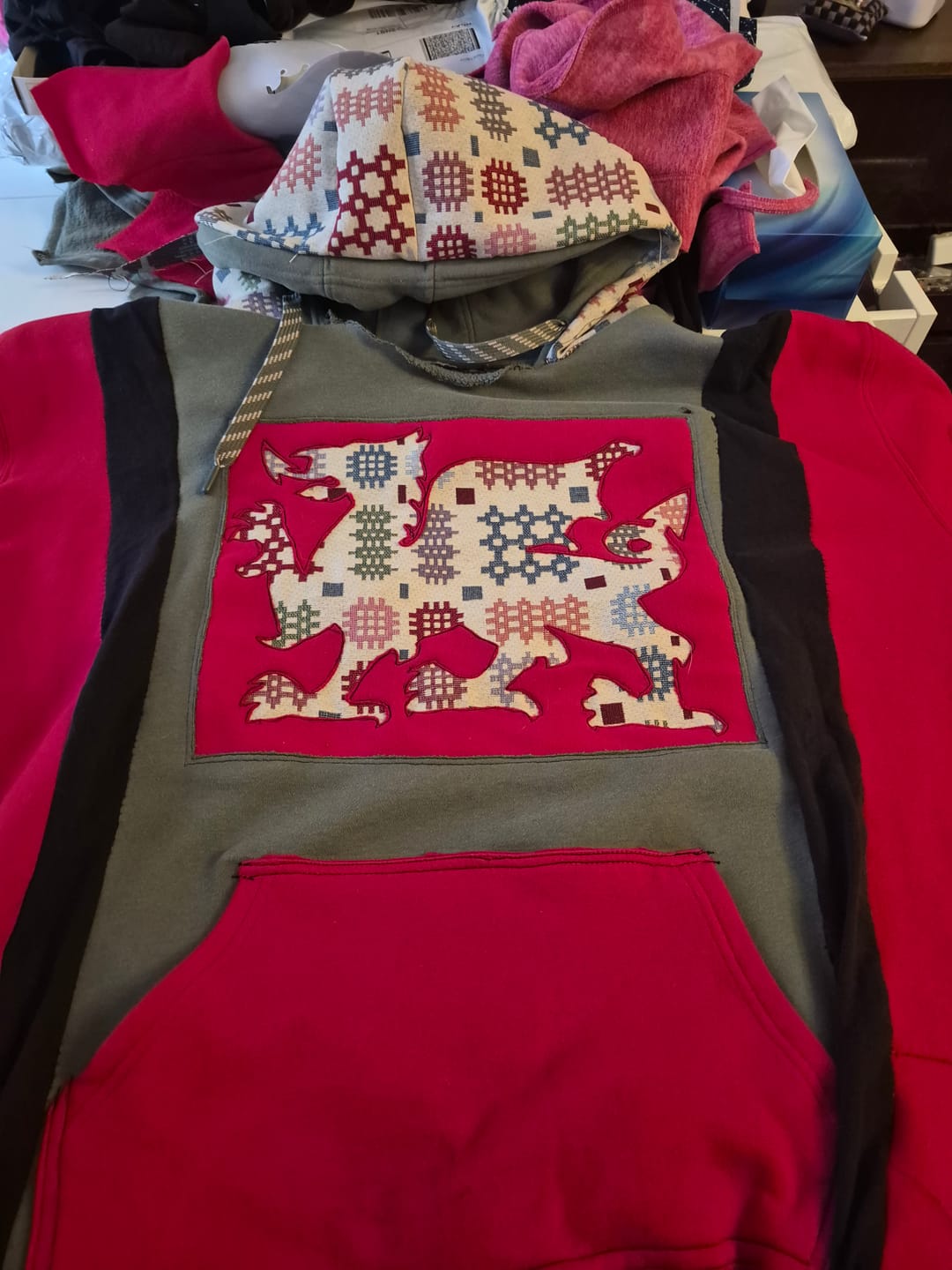 Customer photo review of Welsh Blanket Tapestry Fabric