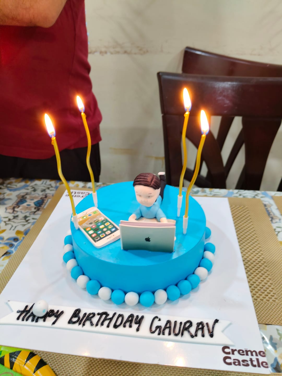 Customer photo review of Cake for a workaholic