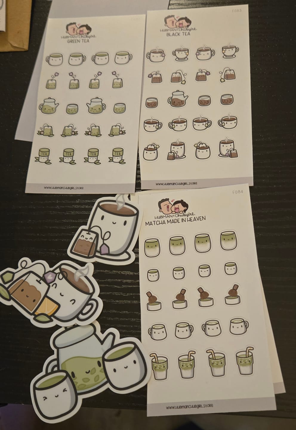 Customer photo review of Tea Time Sticker Set