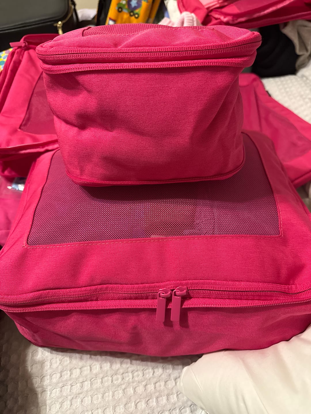 Customer photo review of Compressible Packing Cubes (6 Pieces)