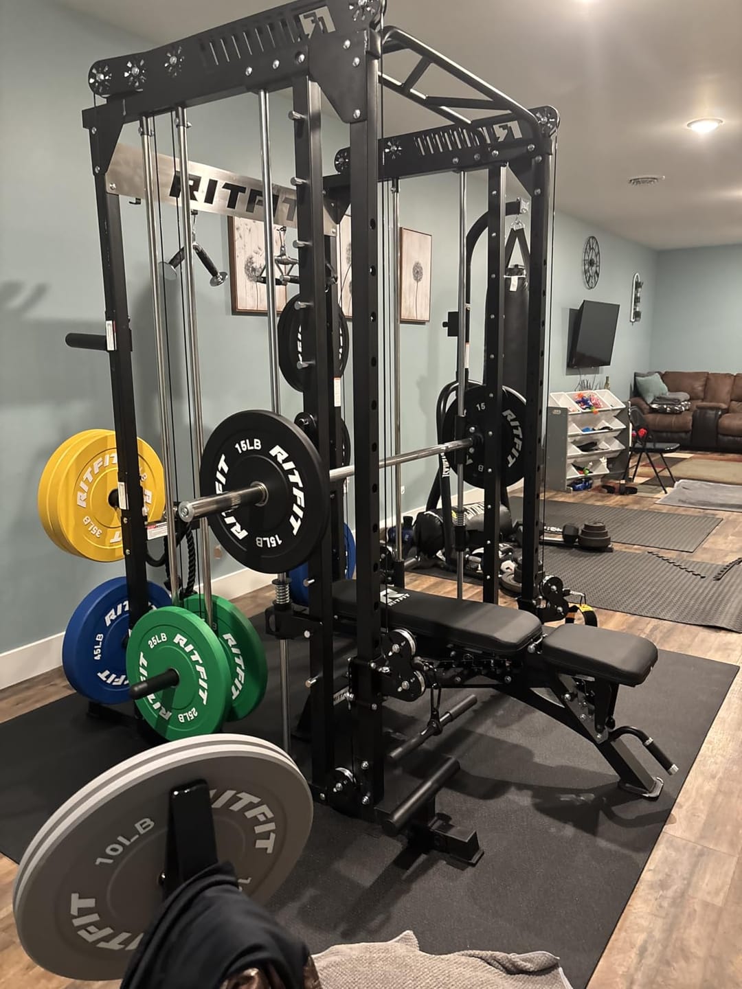Customer photo review of GXMMAT Extra Wide Exercise Mat 7'