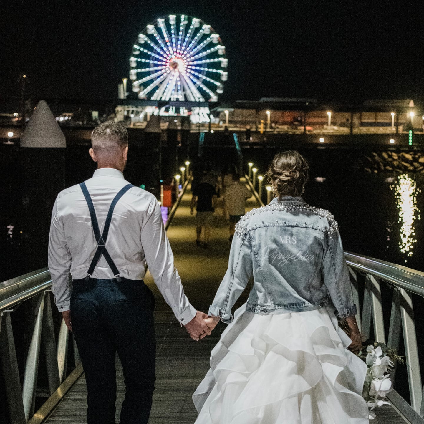 Customer photo review of Bridal Denim Jacket