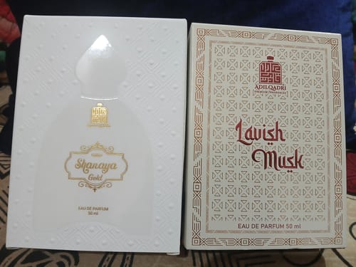 Customer photo review of Lavish Musk And Shanaya Gold Perfume Spray 50 Ml Each
