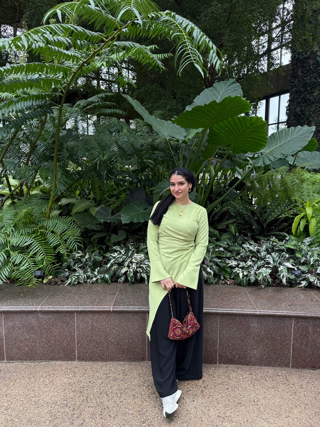 Customer photo review of Embroidered Baguette Bag