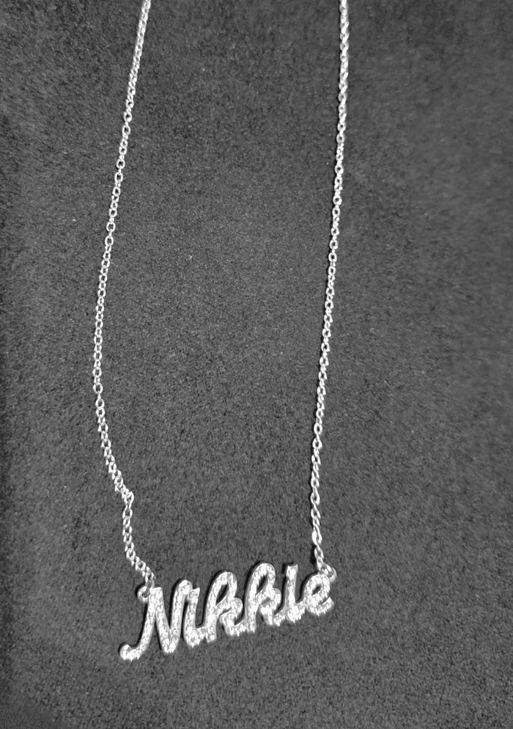 Customer photo review of Custom Letter Necklace