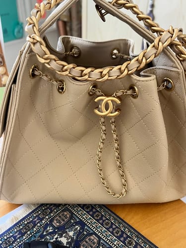 Customer photo review of CC 25C Hobo Bags 30cm Nude Grained Calfskin