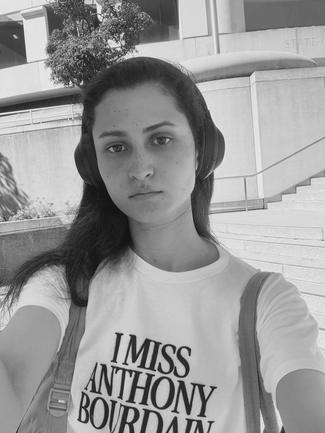 Customer photo review of I Miss Anthony Bourdain Baby Tee