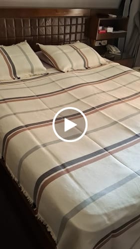 Customer video review of Taji Handmade Cotton Coverlet TA8
