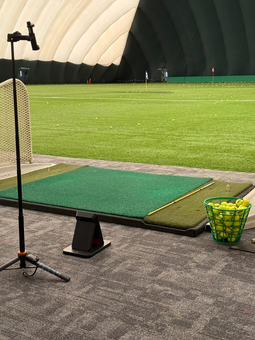 Customer photo review of Swing Caddie SC4 PRO Golf Launch Monitor + Driving Range Simulator