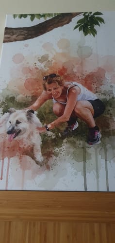 Customer photo review of Vuestra foto como obra de arte – con vista previa en vivo, como póster o lienzo
