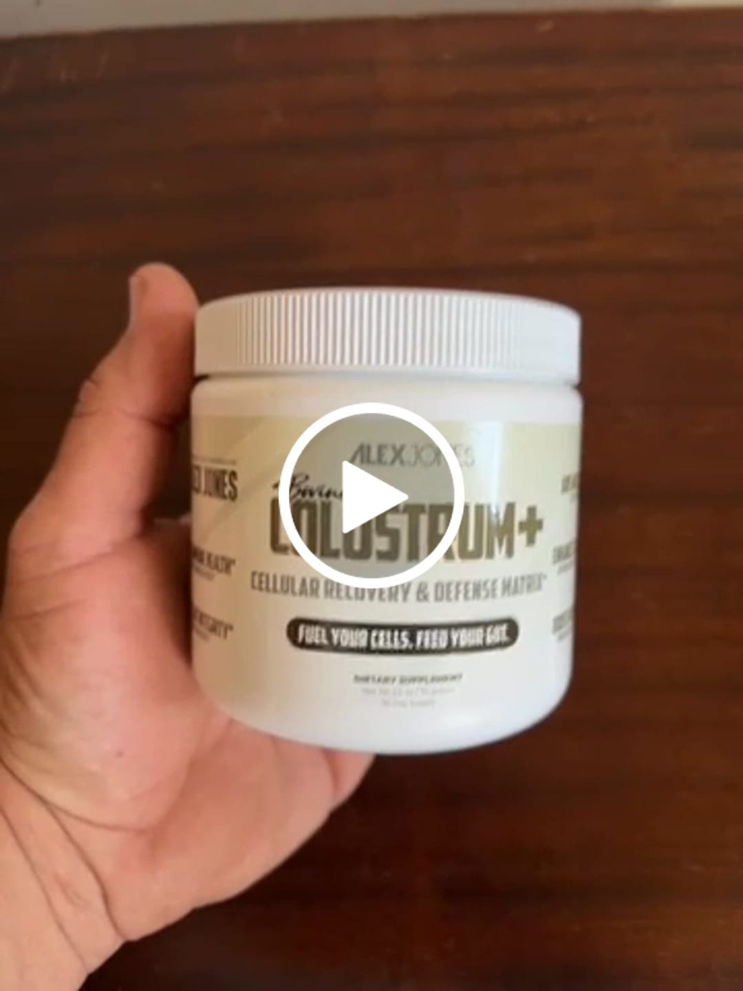 Customer video review of Bovine Colostrum+ - Cellular Recovery & Defense Matrix (2.5 oz) (30 Servings)
