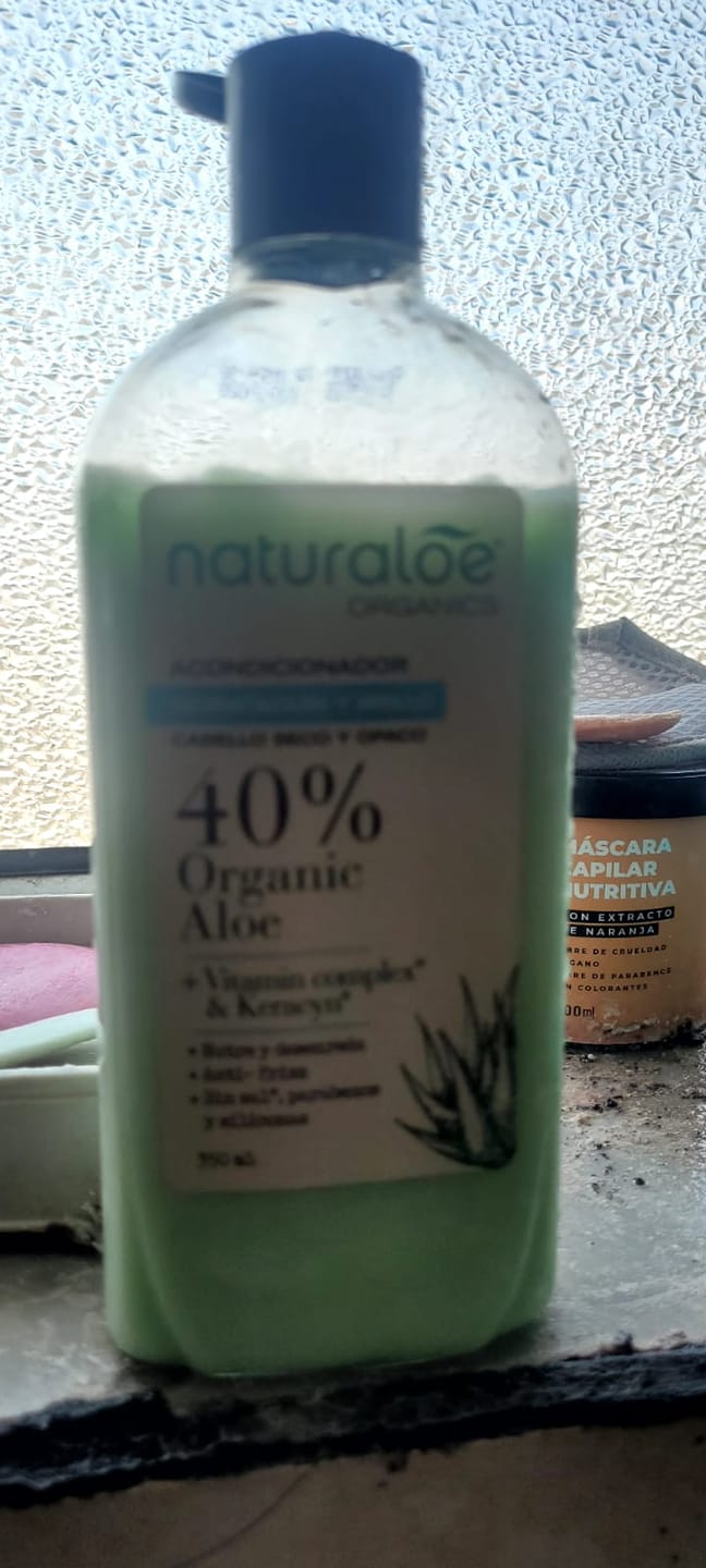 Customer photo review of Acondicionador Hidratación & Brillo 350 ml