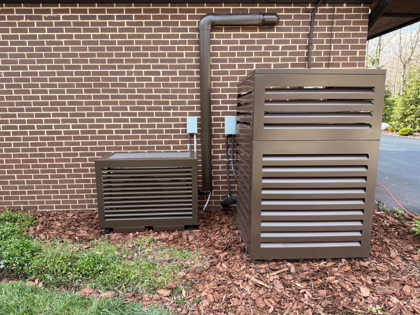 Customer photo review of Mini-Split AC Cover - Bronze