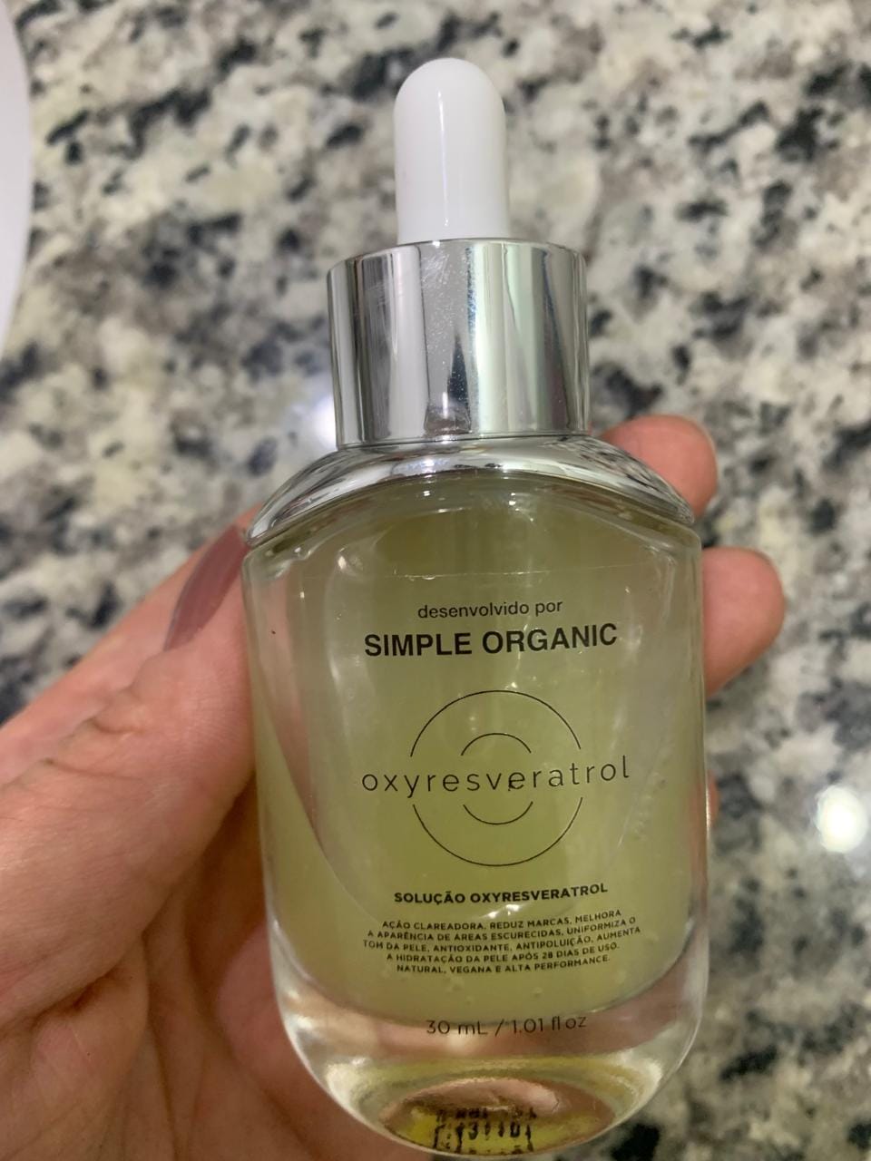 Customer photo review of Solução Retinol-Like