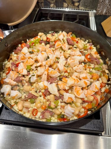Customer photo review of Pro Bronze Handle Rondeau + Stainless Steel Lid