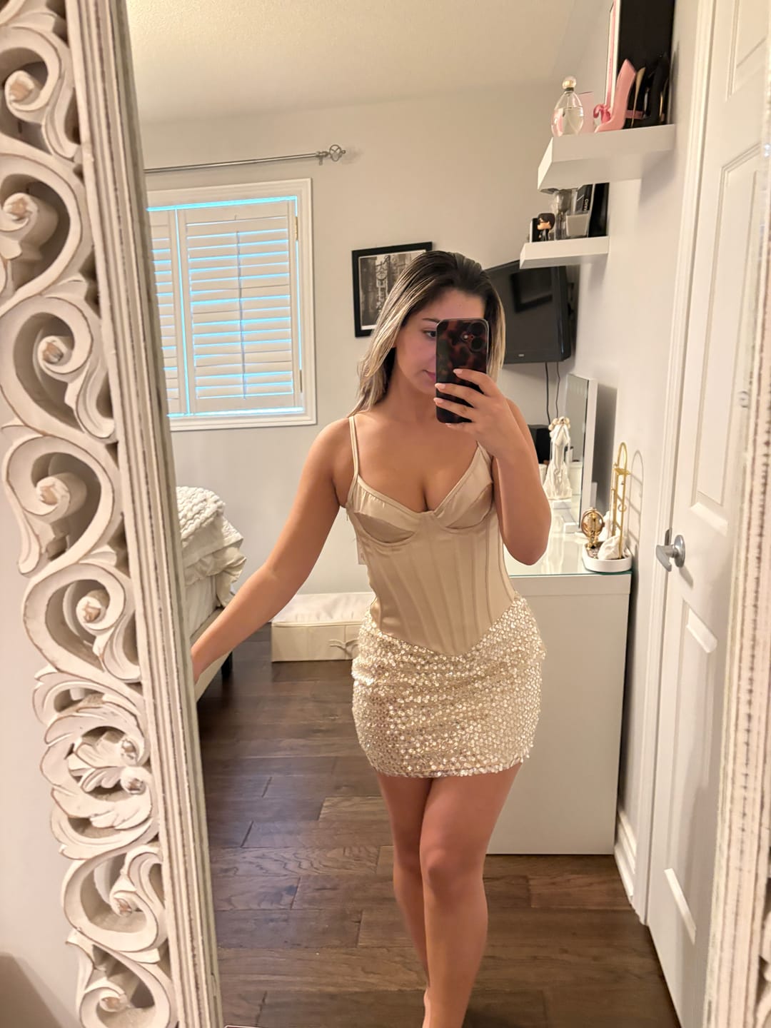 Customer photo review of CRYSTAL QUARTZ MINI SKIRT