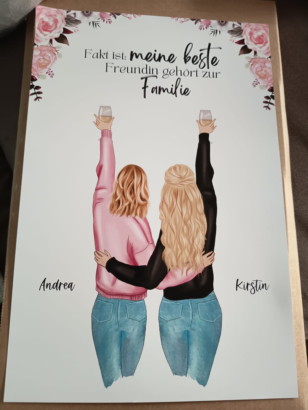 Customer photo review of Best Friends Forever - Personalisiertes Poster