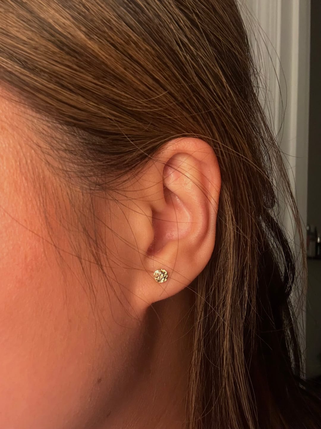 Customer photo review of Aura Stud Earrings