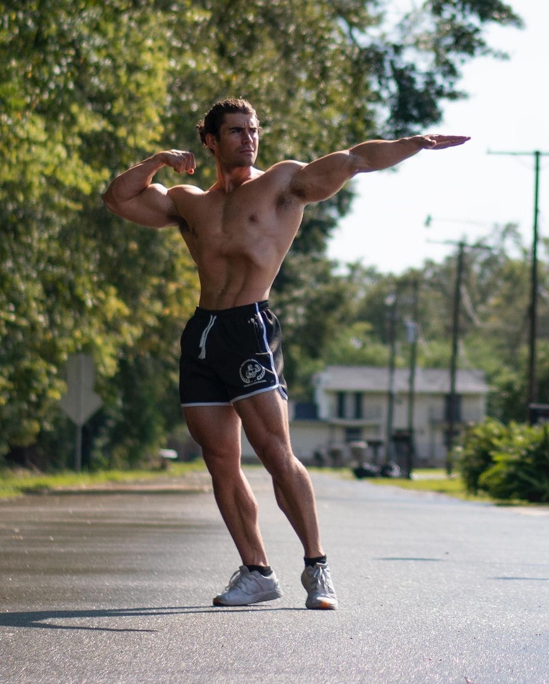 Customer photo review of BLACK RETRO SHORTS