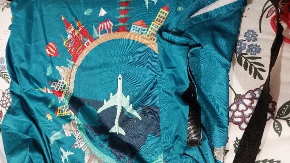 Customer photo review of Housse de Valise World Trip