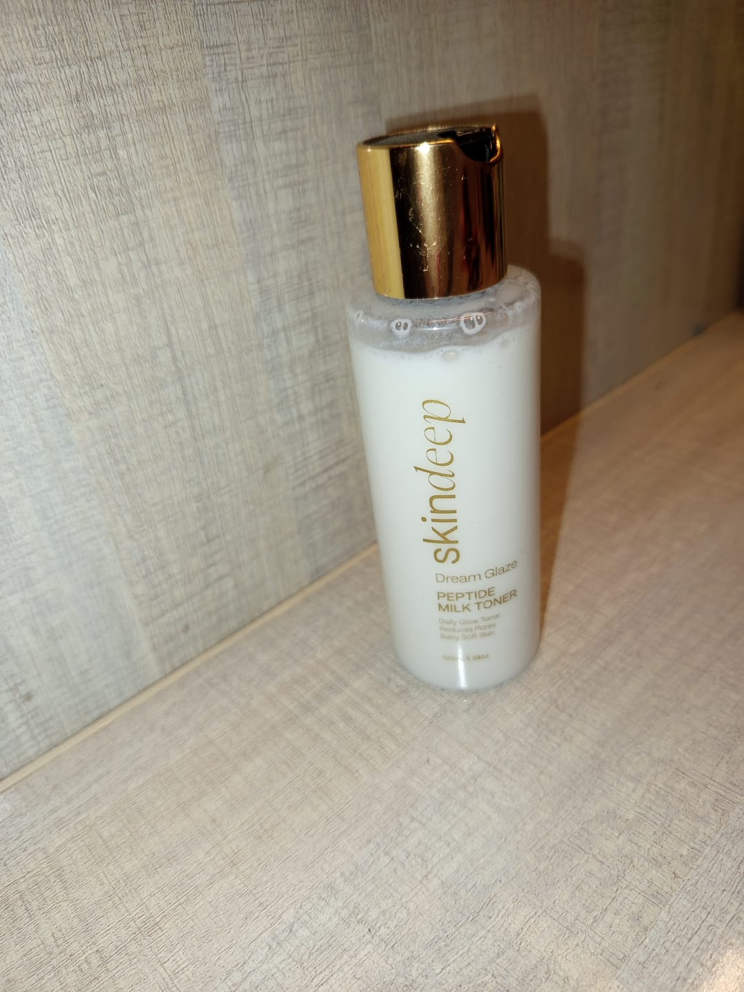 Customer photo review of DREAM GLAZE - Peptide Milk Toner