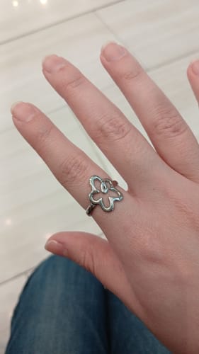 Customer photo review of Anillo Flor