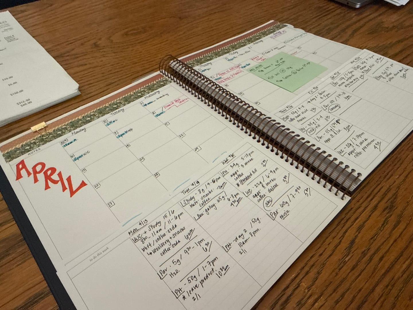 Customer photo review of Undated | The Scout Planner | Ocean Breeze (portrait)