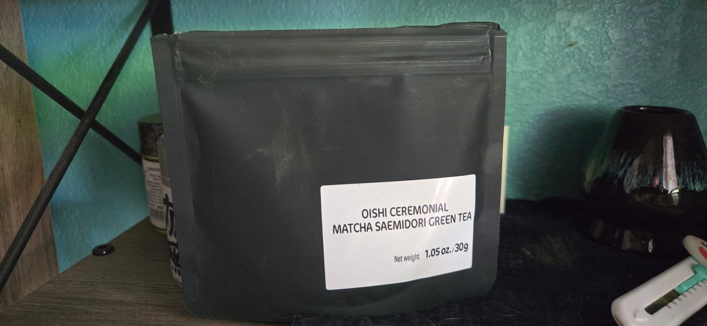 Customer photo review of Oishi Ceremonial Matcha Saemidori