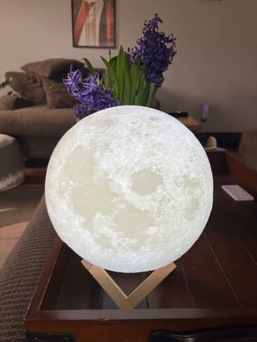 Customer photo review of The Original Moon Lamp