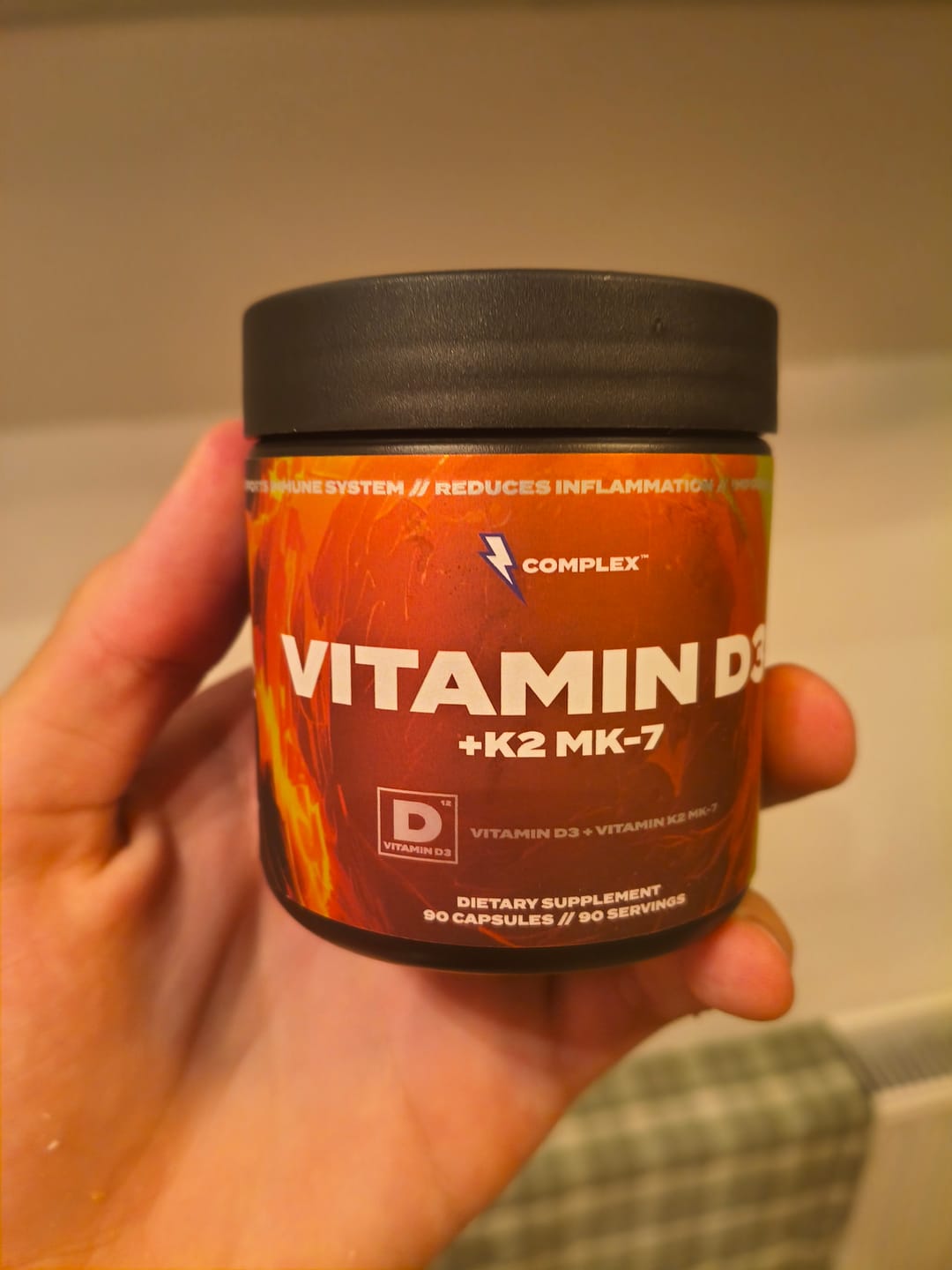 Customer photo review of Vitamin D3+K2 MK-7