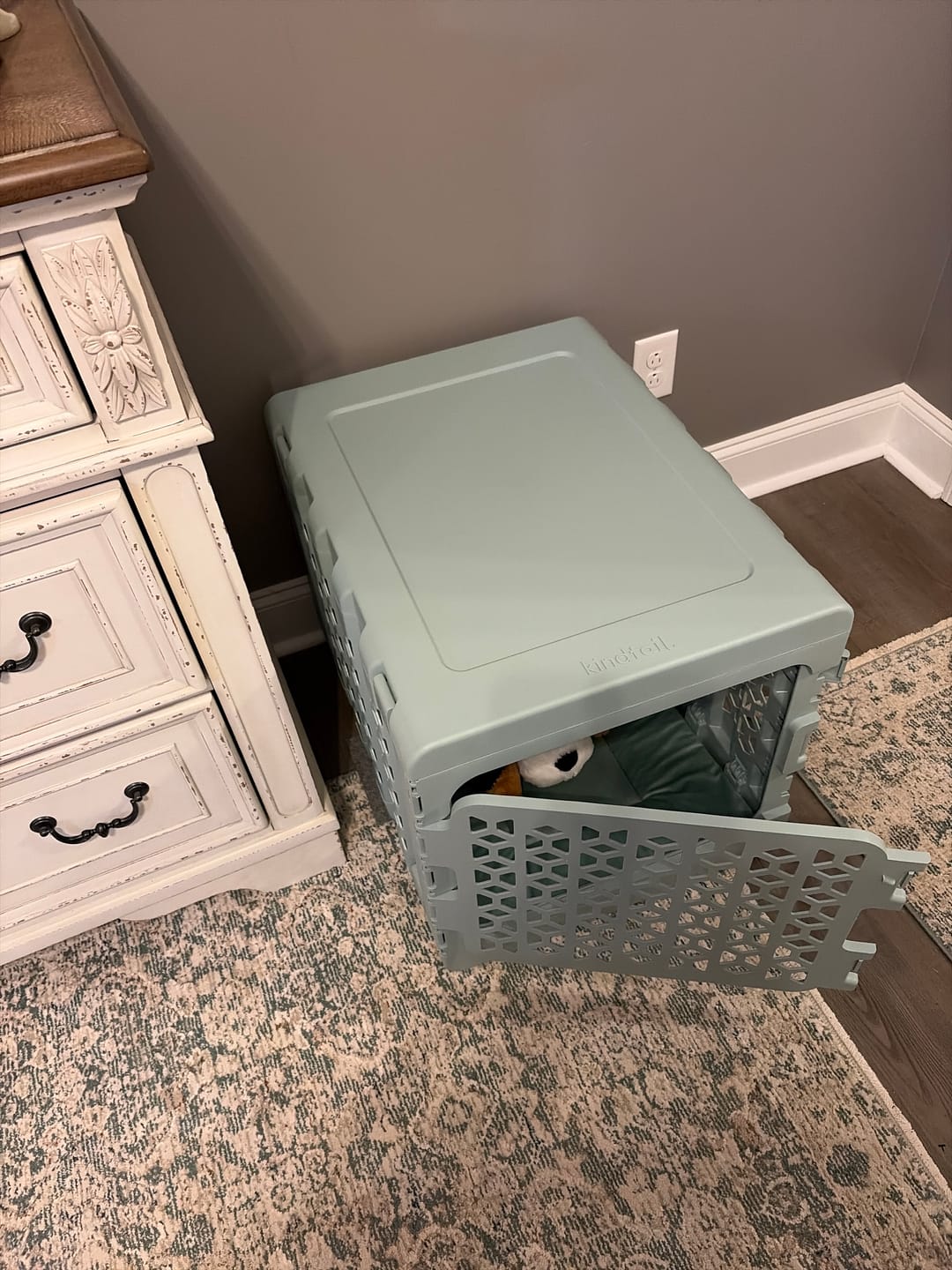 Customer photo review of PAWD Crate Pad & Dog bed